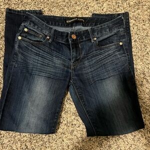 ExPress Dark Wash Skinny Jeans